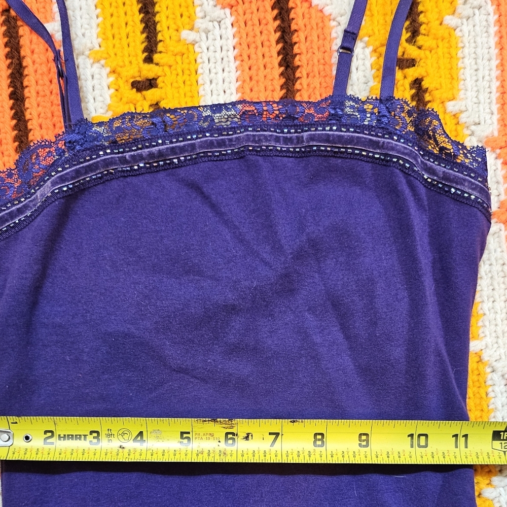 Vintage Y2K Express Lace Cami Sz XS - Picture 3 of 3
